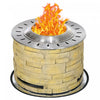 Outsunny Foyer Sans Fumee Avec Tapis, 20\" Firepit, Oxyde De Magnesium
