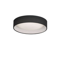 Plafonnier affleuré Cfled de Dainolite de 11 po avec abat-jour noir