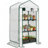 Outsunny Mini Serre avec Toit en Maille, Petite Serre Portable, Blanc