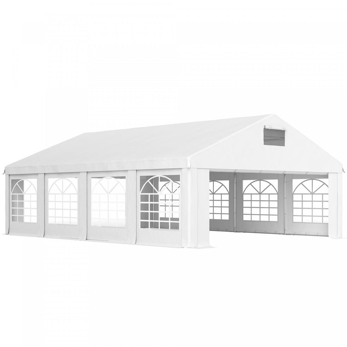 Outsunny Tente De Fete, Abri D'auto 19,6'x26' Avec 8 Fenetres Et Aerations
