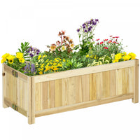 Outsunny 28'' X 12'' Pliable Lit De Jardin Sureleve, Boite A Plantes Surelevee, Lit De Plantation En