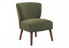 Monarch Specialties - Chaise D'Appoint, 33\"H, Rembourre, Salon, Chambre A Coucher, Vert, Pieds Bois De Noyer