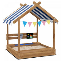 Bac A Sable Exterieur Avec Couvercle Resistant Aux Intemperies, Doublure, Tableau Noir, Jouets, Sieg