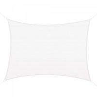 Voile D'ombrage Rectangulaire 4 X 6 M Toile Solaire Taud De Soleil Creme