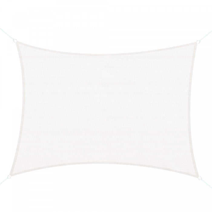 Voile D'ombrage Rectangulaire 4 X 6 M Toile Solaire Taud De Soleil Creme