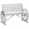 Outsunny Banc De Jardin En Metal De 50 Po Motif D'oiseaux Vintage