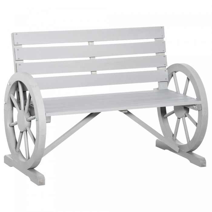 Outsunny Banc De Jardin En Metal De 50 Po Motif D'oiseaux Vintage