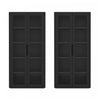 Armoire bibliotheque moderne Rivington 38\" en noir - Lot de 2