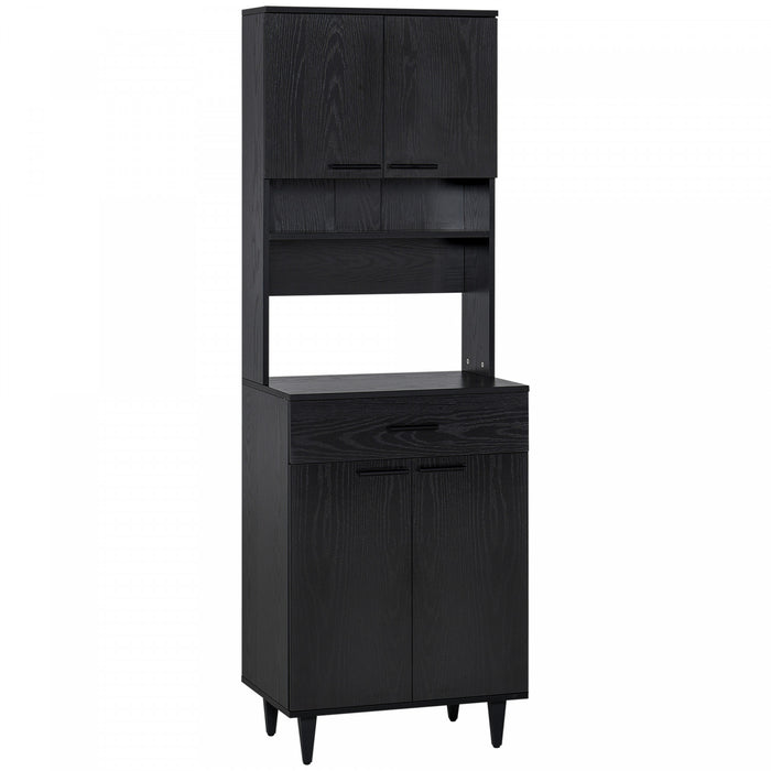 HOMCOM Garde-Manger Cuisine 180cm Buffet Vaisselier Micro-ondes