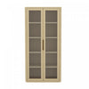 Armoire bibliotheque moderne Rivington 38\" en chene naturel