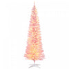 Homcom Arbre De Noel Artificiel Illumine 6 Pi Avec Lumieres Led Blanc Chaud