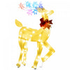 Outsunny Decoration de Noel en forme de renne lumineux avec 61 lumieres LED