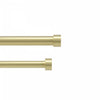  Tringle à rideaux extensible double Cappa de Umbra laiton de 1 po - 66 po à 120 po