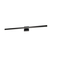 Lumière de coiffeuse Arandel de Dainolite de 4 po de diamètre en acrylique blanc qui diffuse la lumière, avec fini noir mat et ampoule à DEL de 24 W