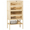 Pawhut Cage A Hamster En Bois De Sapin A 5 Niveaux Souris Rats Petits Animaux Maison De Jeu Centre D'activites D'exercice
