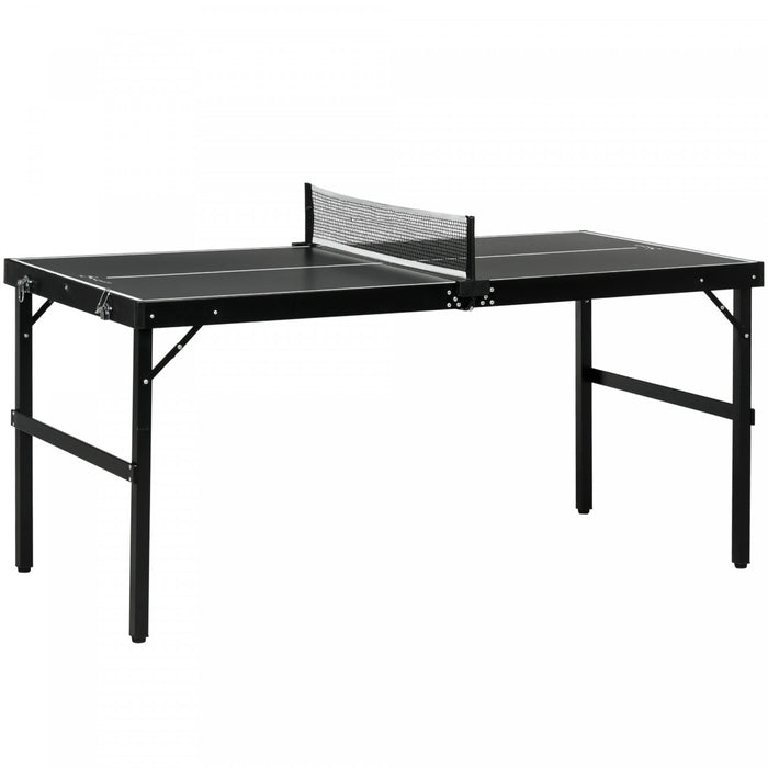 Soozier Table De Ping-pong De Taille Moyenne, Pliante En Aluminium