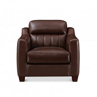  Hydeline Uptown Fauteuil en cuir – Brun
