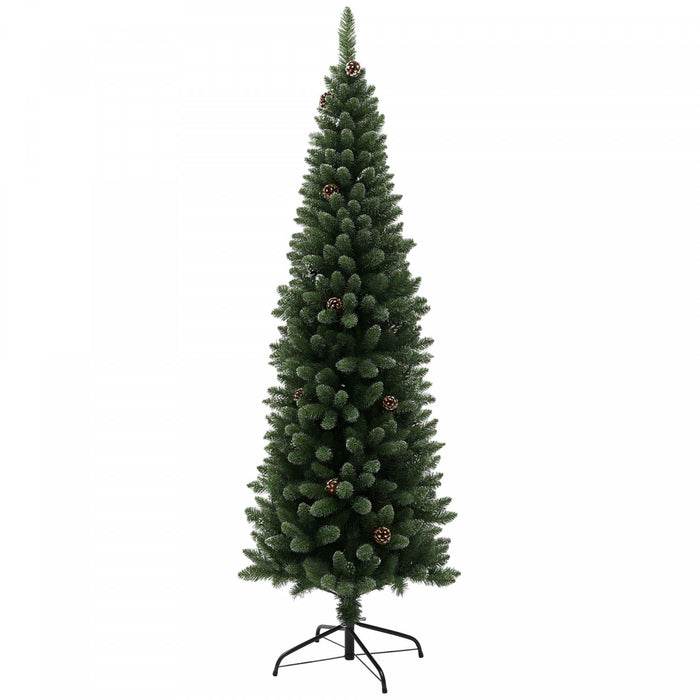 HOMCOM Arbre de Noel artificiel de 6pi avec 618 branches et base en metal