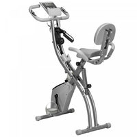 Soozier Velo D'exercice 2 En 1 Stationnaire Pliable, Bleu