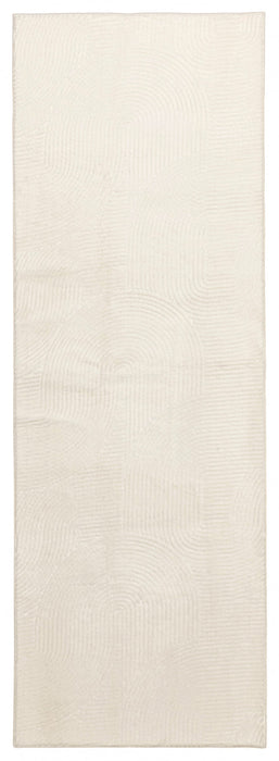 Tapis Lavable/Contemporain Elion 1'10\" x 6'0\" en Creme