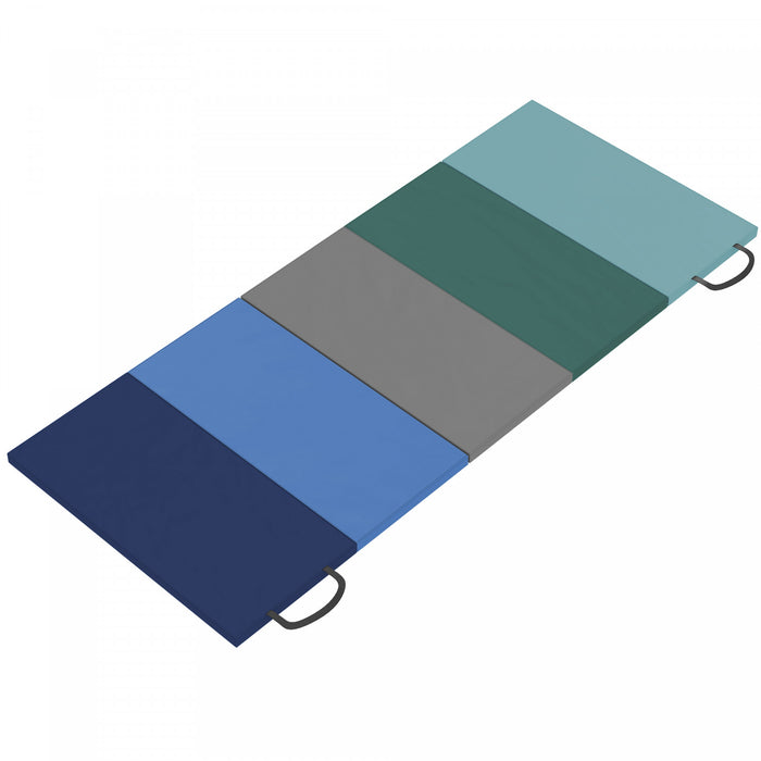 Soozier Tapis de gymnastique pliable de 6pi avec poignees de transport