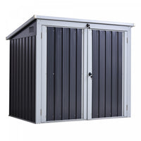 Outsunny Hangar De Stockage De Poubelle, Hangar A Dechets En Metal