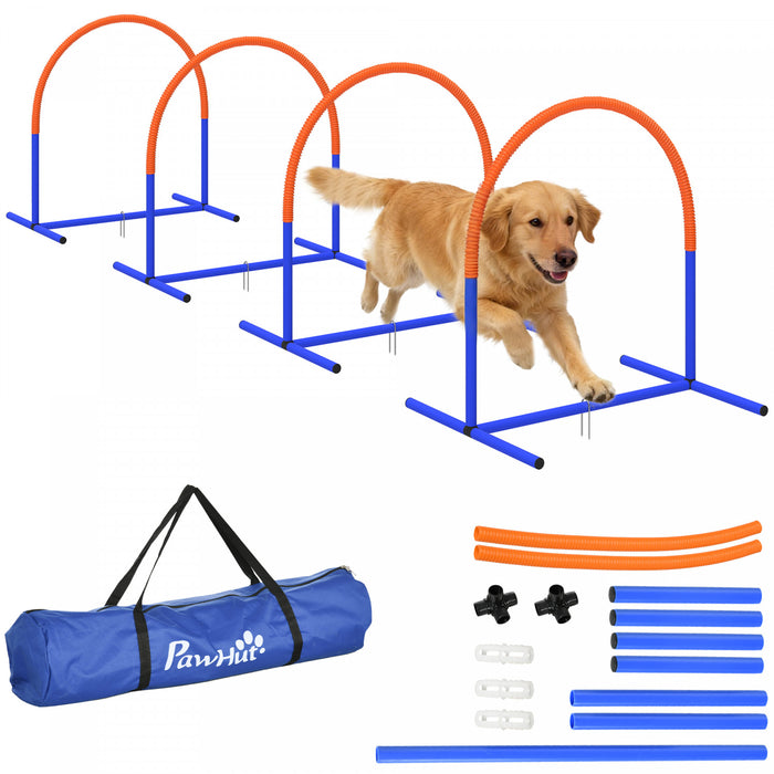 Kit d’Agilite pour Chien, Parcours d’Obstacles 4 Pieces
