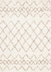 Tapis Taylor creme en treillis marron, 7'10\" x 10'6\"
