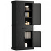 HOMCOM Armoire de rangement de cuisine pour garde-manger de 72 po de haut