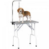 Table de Toilettage 81 cm pour Chiens et Chats de Petite et Moyenne Taille, Gris