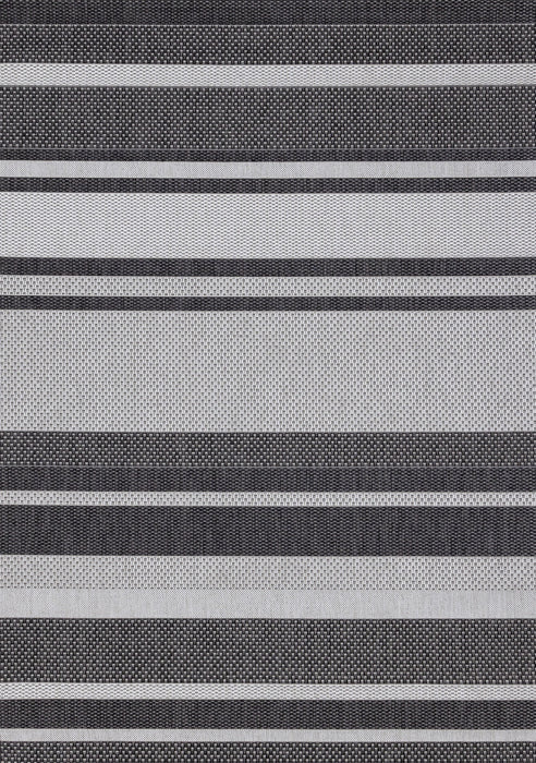 Carpette Jackson à rayures pour l’intérieur et l'extérieur - 5 pi 3 po x 7 pi 7 po
