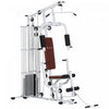 Soozier Equipement De Gym Multifonction Avec Pile De Poids De 100 Lb, Blanc
