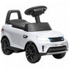 Qaba Voiture Electrique Sous Licence Land Rover 6 V Pour Enfants, Voiture Coulissante 2 En 1, Voiture Pour Enfants Alimentee Par Batterie Avec Klaxon, Pour 18 A 60 Mois, Blanc