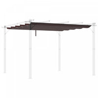 Outsunny Auvent De Pergola De Remplacement Retractable Pour Pergola De 9.8' X 9.8', Remplacement De