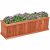 Jardiniere En Bois Massif, Pot De Fleurs Marron, Jardiniere De Fenetre, Jardiniere En Bois Avec Garde-corps, Jardiniere Rectangulaire Pour Balcon, Main Courante, Jardin, Bac Pour Legumes, Jardin En Pot, Bac Pour Massif A Fleurs Pour Interieur, Rebord De Fenetre (marron)