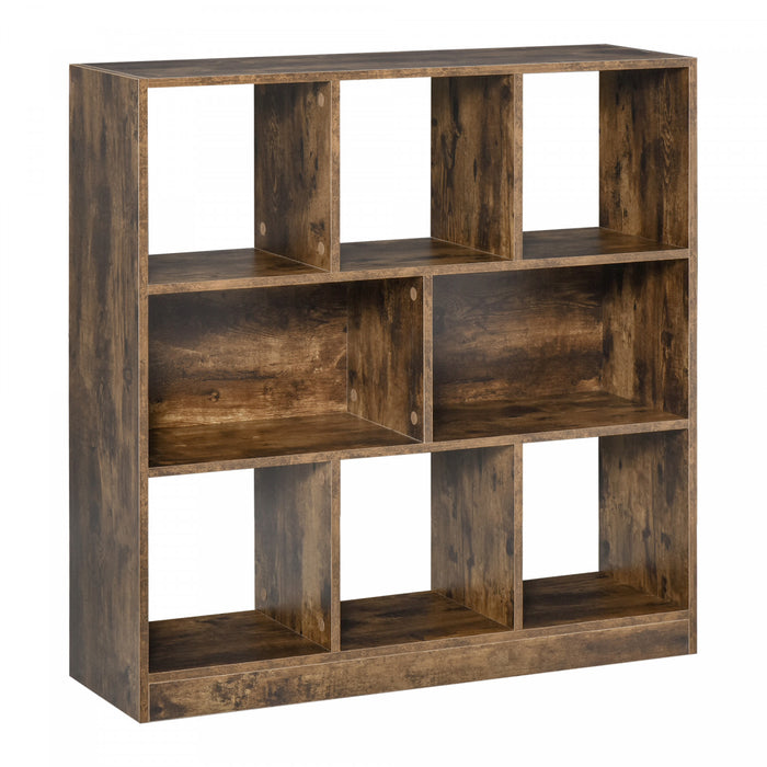 HOMCOM Etagere de Rangement 3 Niveaux Bibliotheque Salon Bureau