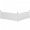 Outsunny 2 Demi-murs D'auvent Pour Auvent De 10' X 10' Ou 10' X 20', Blanc