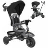 Qaba Tricycle Pour Tout-petits De 1 A 5 Ans Avec Poignee De Poussee, Noir