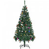 Homcom Sapin De Noel Artificiel De 1.5 M Avec Ornement De Decoration Et 420 Pointes De Branches