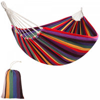 Outsunny Hamac De Style Bresilien Extra Large En Coton A Suspendre Pour Terrasse, Jardin, Interieur,