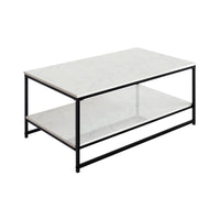 Nimbus Table Basse Rectangulaire avec Double Surface en Marbre