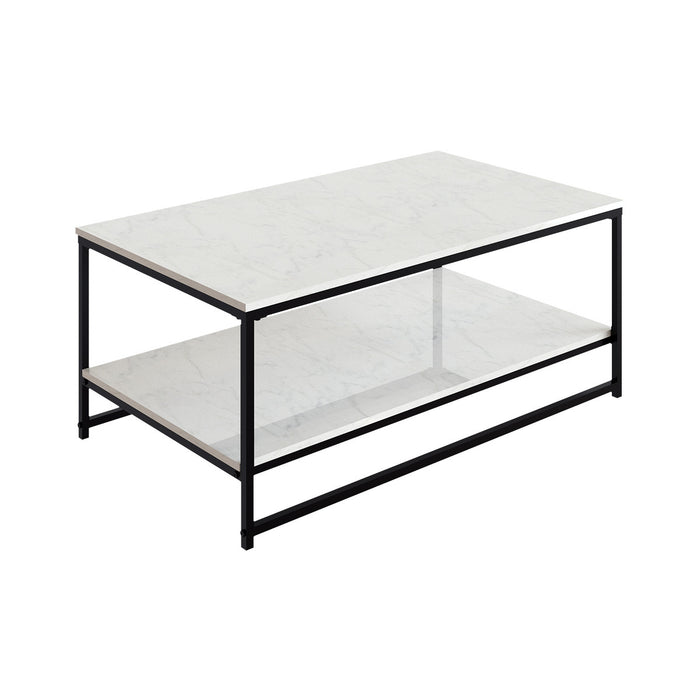 Nimbus Table Basse Rectangulaire avec Double Surface en Marbre