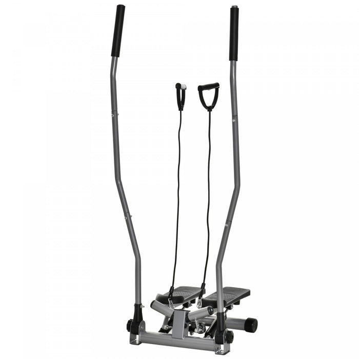 Soozier Appareil D'escalier Twist Avec Guidon A Bascule, Argente