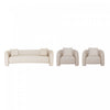 Ensemble de canape 3 pieces Sylvia Modern Glam en poussiere d’or