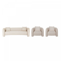 Ensemble de canape 3 pieces Sylvia Modern Glam en poussiere d’or