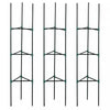 Outsunny Lot De 3 Cages A Tomates, Support Pour Plantes, Vert Fonce