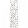 Carpette à poil long Lola à motif de treillis - 2 pi 7 po x 8 pi