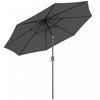 Outsunny Parasol Gris