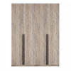 Armoire-penderie moderne Lee 2 pieces en gris rustique