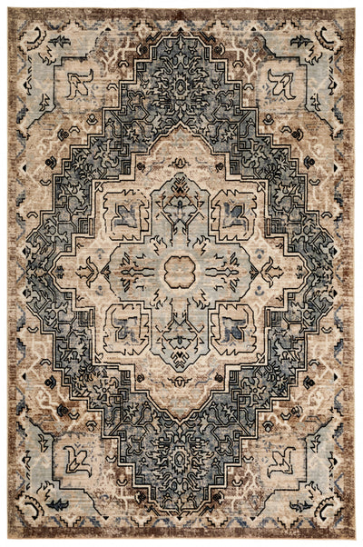 Esmira Traditional Blue Washable Rug 5'0" x 7'6" Indoor Area Rug | Tapis Lavable/Traditionnel Esmira 5'0" x 7'6" en Bleu